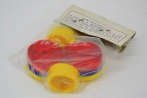 Cinta de manillar Benotto 3tt amarilla/azul/roja de colección pista TT de una sola velocidad - Imagen 1 de 1