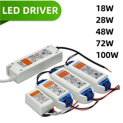LED Driver Power Supply Transformer 110V 240V DC 12V for LED Adapter Lighting US - Image 1 of 4