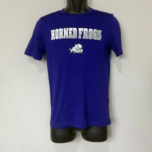 TCU Horned Frogs Kids Gen 2 Purple T-Shirt Size Large 14/16 - Picture 1 of 12