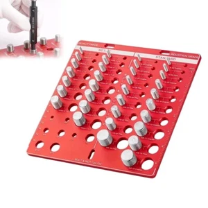 Thread Gauge 28x Nut & Bolt Thread Checker Identifier Aluminum Inch &Metric Set - Picture 1 of 13