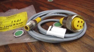 Turck Cordset Male / Female 240v 4a sensor cable RKM 40-1.5M-RS 4,4T U2048-10 - Picture 1 of 5