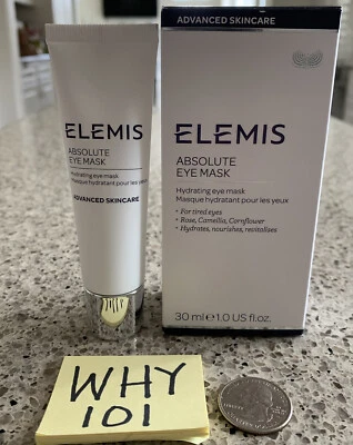 Máscara hidratante Elemis Absolute EYE 1 oz/30 ml tamaño completo: rosa, camelia RET $56 NUEVA EN CAJA Foto 1 de 4
