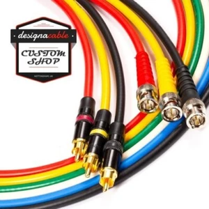 BNC to RCA lead. RG59 Composite Video, CCTV, Wordclock SMPTE 75ohm Coaxial Cable - Picture 1 of 8