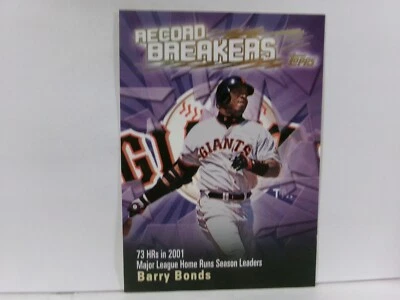 2003 Topps Series 1 Record Breakers Barry Bonds #RB-BB - Image 1 of 2
