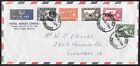 Malaysia Airmail Cover with Five Penang Stamps, Tanah Rata to Singapore 1965