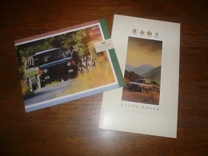 Folleto de ventas de Range Rover 1991 y 1999 - vintage - dos por uno - Imagen 1 de 7