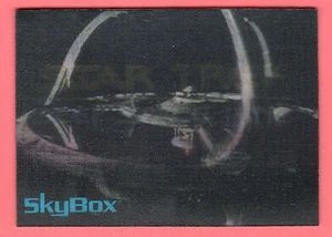 STAR TREK BLOCKBUSTER 3 DS9 SISKO DEEP SPACE 9 Lenticular SkyMotion Trading Card - Picture 1 of 2