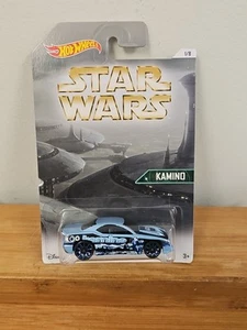 2016 Hot Wheels Star Wars-Kamino 1/8 RAPID TRANSIT blu con ruota a raggi Trap5 blu - Foto 1 di 1