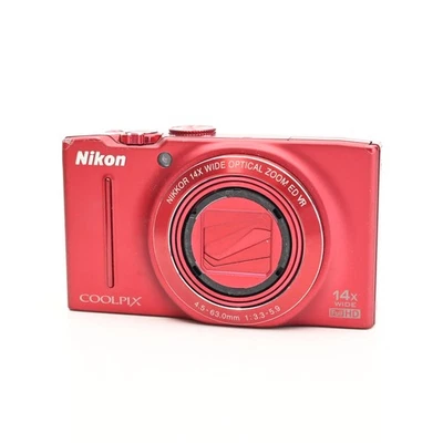 Цифровая камера Nikon Coolpix S8200 16,1 Мп с 14-кратным зумом красная [запчасти/ремонт] #886 - Изображение 1 из 4