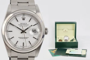 Rolex Datejust 16200 36mm Stainless Steel White Dial 2004 Watch Box & Papers - Picture 1 of 11