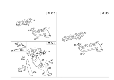 Porca hexagonal genuína Mercedes-Benz 112-142-00-72 - Imagem 1 de 2