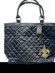 Bolso acolchado negro NFL New Orleans Saints - Imagen 1 de 5