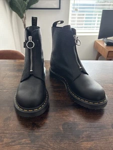 Dr. Martens 1460 Pascal Front Zip Boots In Leather Women’s SZ US 9 - Picture 1 of 10