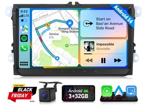 CarPlay Autoradio Android 14 Auto VWX7 GPS NAVI WIFI Für VW GOLF 5 6 Touran Polo - Bild 1 von 23