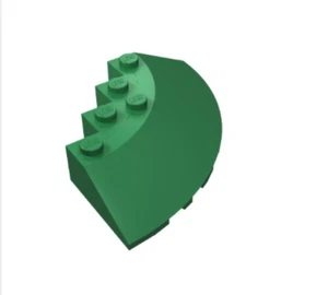 LEGO® Part 95188 - Brick, Round Corner 6 x 6 with Slope 33 Edge, Facet Cutout - Picture 1 of 3