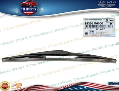 ⭐GENUINO⭐ Escobilla limpiaparabrisas ⭐OEM⭐ para Kia Forte hatchback 2019-2024 98360M6000 Foto 1 de 4