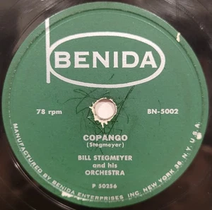 HEAR👂Bill Stegmeyer Exotica Copango Benida BN-5002 78 RPM - Imagen 1 de 4