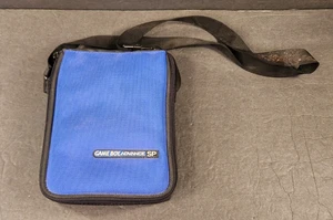 Nintendo Gameboy Advance SP Blue Carrying Case Travel Bag Free Shipping - Picture 1 of 5