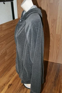 Jane Ashley Casual Lifestyle Langarmjacke mit Kapuze Velours Reißverschluss Damen Gr. XL - Bild 1 von 9