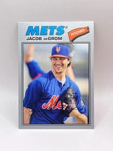 2018 Topps Archives 1977 Design Silver 22/99 Jacob deGrom #118 Mets Rangers - Picture 1 of 2