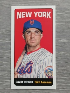 DAVID WRIGHT MINI TALL BOYS 2013 TOPPS METS - Foto 1 di 2