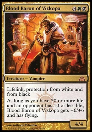 1x Blood Baron of Vizkopa Dragon's Maze MtG Magic Gold Mythic Rare 1 x1 Card - Image 1 of 1