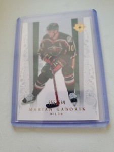 2006-07 MARIAN GABORIK ULTIMATE COLLECTIONS HOCKEY CARD. MINNESOTA WILD. 655/699