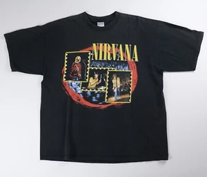 Vintage Nirvana Shirt Tee T-Shirt 1997 XL Kurt Cobain Heart Shaped Box In Utero - Picture 1 of 7