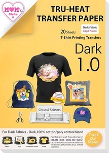 TransOurDream Tru-Iron on Heat Transfer Paper for Dark Fabric - Picture 1 of 1