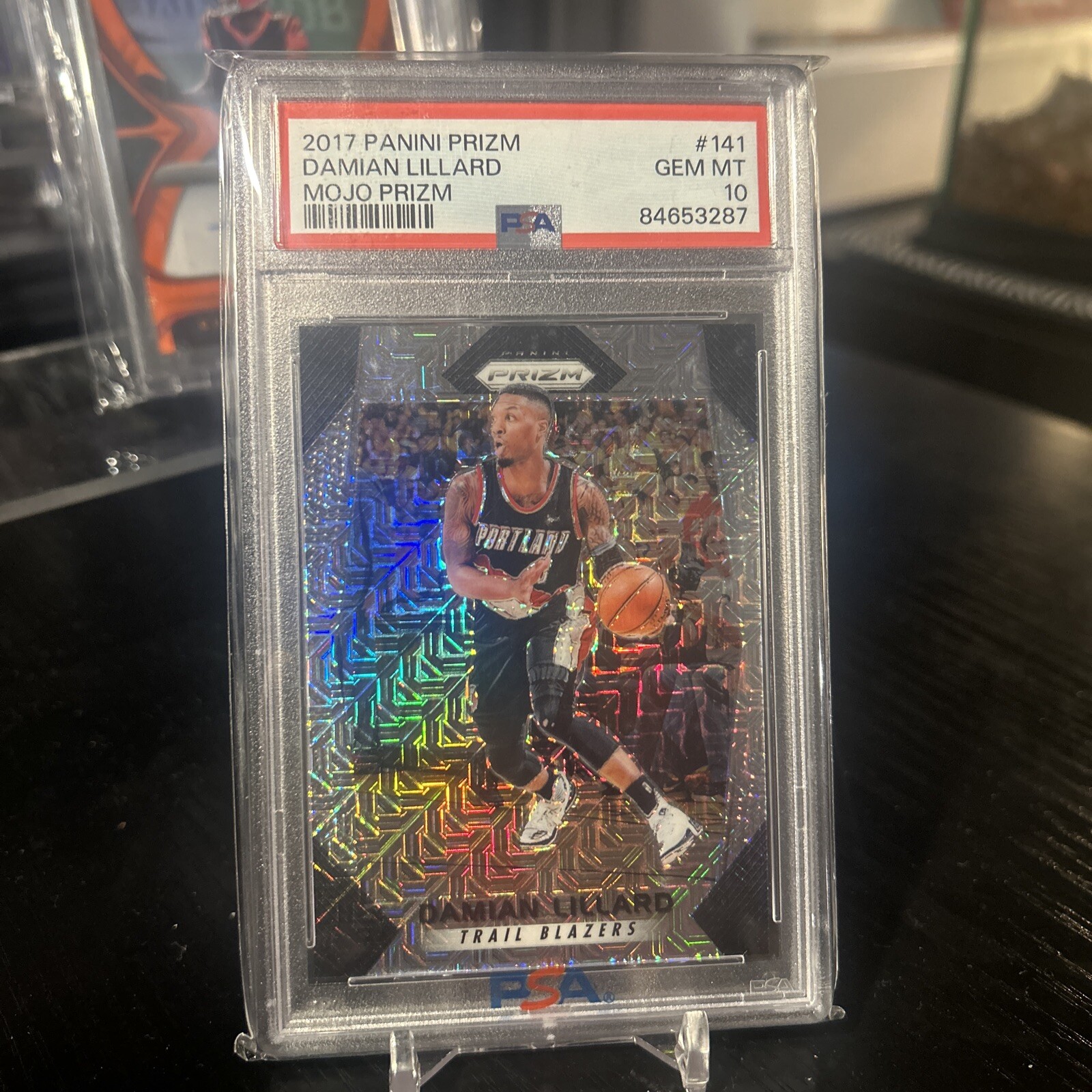 2017 Damian lillard Prizm Mojo /25 GEM 10🔥
