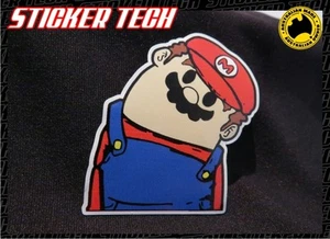 CROOKED WRY NECK CARTOON MARIO STICKER DECAL TO SUIT CAR TRUCK UTE 4X4 WINDOW - Picture 1 of 1