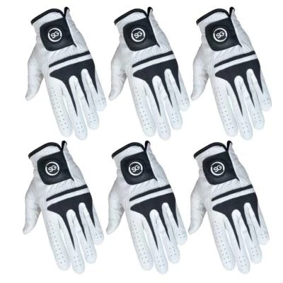 SG Men White Cabretta Leather golf gloves Buy pack of 3 or 6 Great value 4 money - Image 1 of 4