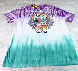 Buc ees Shirt Mens 2XL Purple Tye Dye Camper VW Truck Stop Fan Crew Neck - Picture 1 of 13