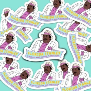 Florida Stanley Vinyl Sticker The Office Stanley Hudson Dunder Mifflin - Picture 1 of 2