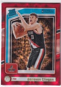2024-25 Donruss NBA No. 223 Donovan Clingan Rated Rookie International Red - Bild 1 von 2