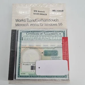 Microsoft Works für Windows 95 + Word 97 mit Lizenzen und Handbuch NEU SAMMLER - Bild 1 von 2