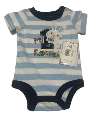 Koala Kids One Piece Suit My First Easter Bunny  Embroidered Size 0-3 M Newborn - Image 1 of 4