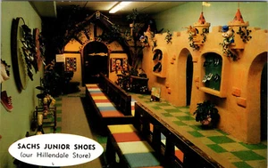HILLENDALE, MARYLAND - SACHS JUNIOR SCHUHE INNEN - WERBUNGSPOSTKARTE - Bild 1 von 2