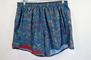 Pantaloncini corti RABBIT running uomo XL (30X5) blu foderati sportivi trail palestra colorati - Foto 1 di 9