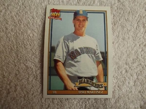 Topps 1991 / MLB "TINO MARTINEZ" #482 Seattle Mariners Trading Card n25 - Picture 1 of 2