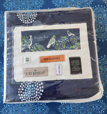 Falda Cama Anthropologie: Patrón: Phoebe Bird Talla: King Nueva En Paquete Envío Gratis Foto 1 de 3