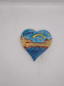 MAGNET SQUARE RESIN FRIDGE SOUVENIR FRIDGE MAGNET FLORENCE TUSCANY - Picture 1 of 1
