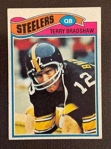 Terry Bradshaw 1977 Topps Football Card #245 - Pittsburgh Steelers Quarterback - Picture 1 of 2