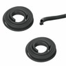 Hi-autoparts Front Door Rubber Weatherstrip Seal Kit LH/RH Pair For Dodge Ram Pickup