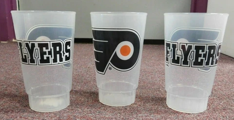 NHL Philadelphia Flyers Plastic Tumbler Set ~ 3 pack Cover