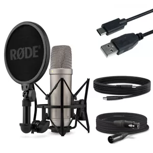 Rode NT1 5th Generation XLR USB Studio Micrófono + Cable USB Tipo A a C - Imagen 1 de 12