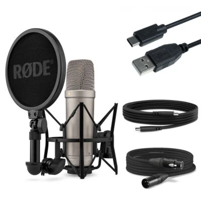 Rode NT1 5th Generation XLR USB Studio-Mikrofon + USB Kabel Typ A zu C - Bild 1 von 4