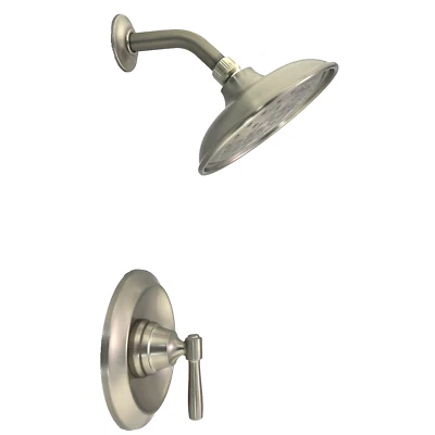 Juego de grifos de ducha de níquel cepillado MOEN Halle, válvula, cabezal de 7" 82971SRN 🌱 LEER Foto 1 de 4