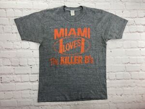VTG 80s NFL Miami Dolphins KILLER B’S Defense T Shirt tee Men’s S/M Vtg RARE