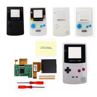 Pure Black 2.2" Backlight Brightness IPS LCD Screen Kit For Game Boy Color GBC - Image 1 of 4